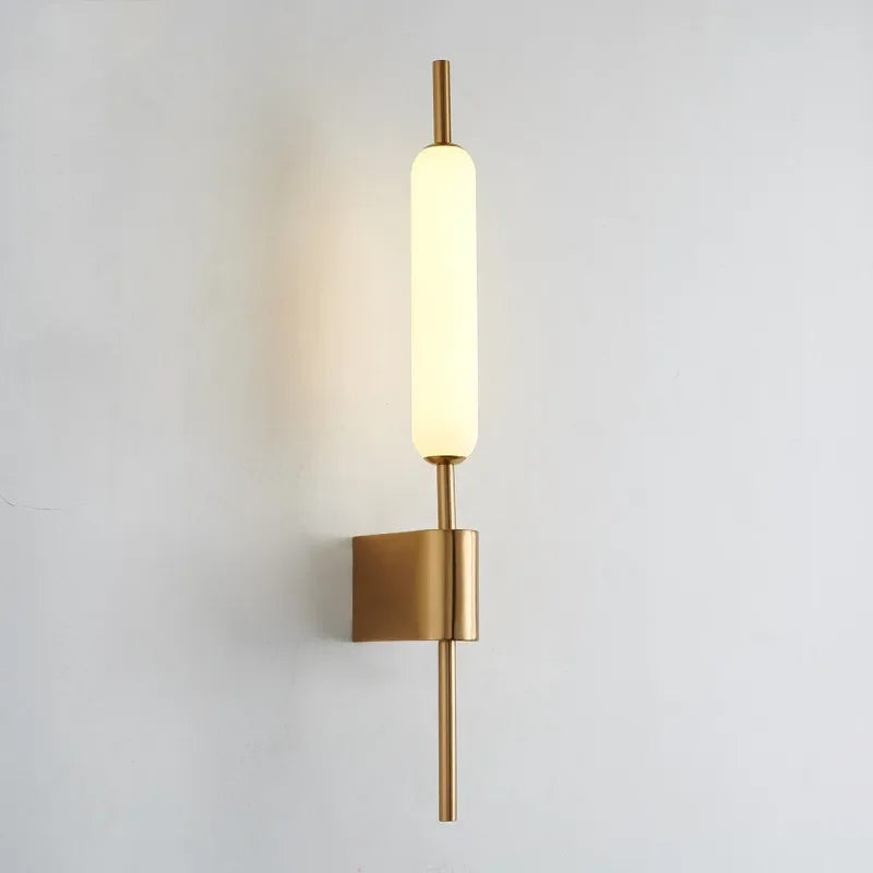 LumaVell Elegant Gold LED Wall Sconce for Living Room