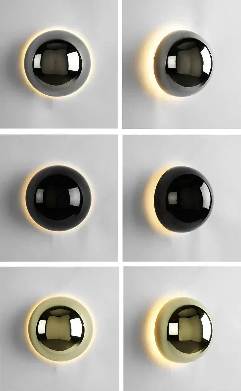 Nodra Nordic Wall Lamp in Aluminium and Acrylic for Bedroom