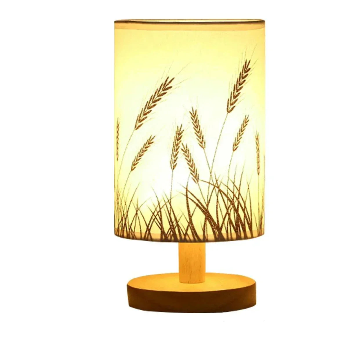 Elowen Solid Wood Linen Table Lamp For Warm Ambiance
