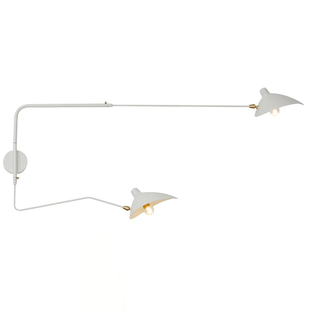 LumenaLuxe Dual-Arm Wall Lamp For Flexible Lighting
