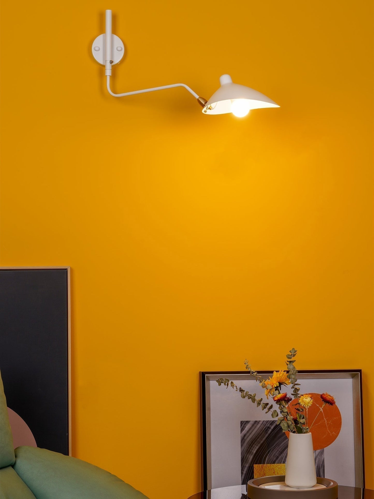 LumenaLuxe Dual-Arm Wall Lamp For Flexible Lighting