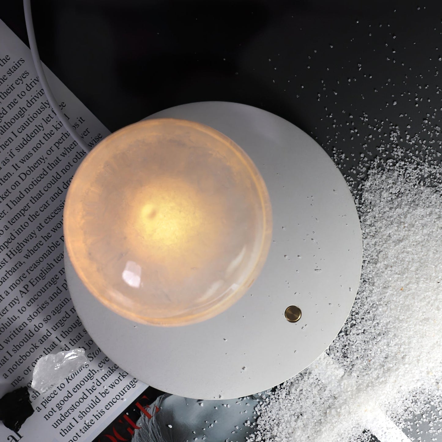 AuroraLux Rechargeable Warm Light Table Lamp For Bedroom