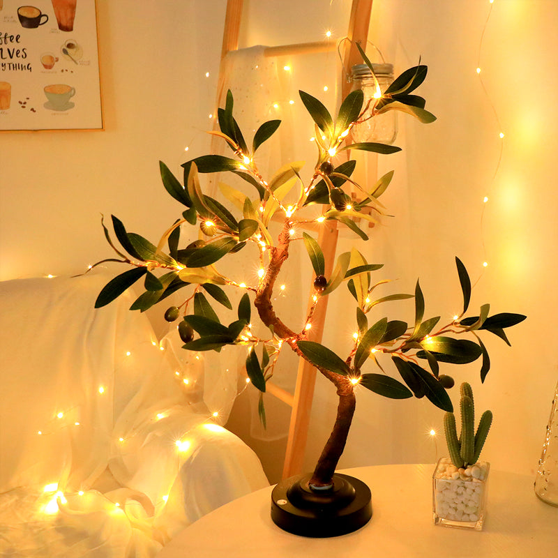 SylvaGlow Tree LED Table Lamp With Warm White Light