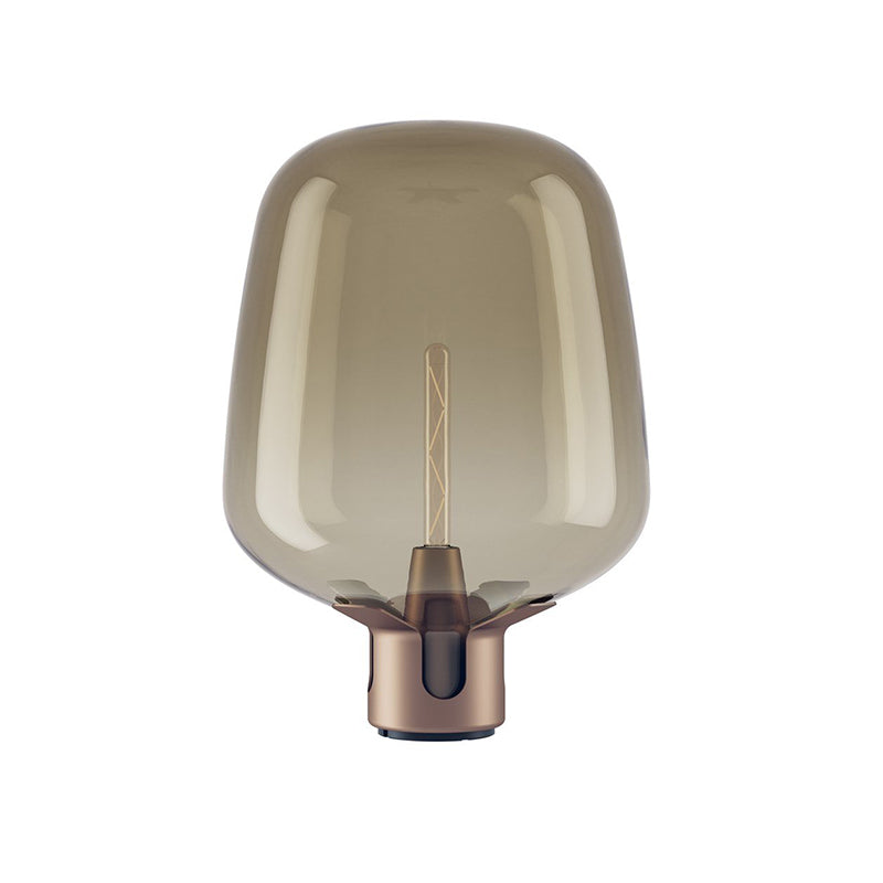 AuroraGlass Elegant Table Lamp With Warm LED Ambient Glow