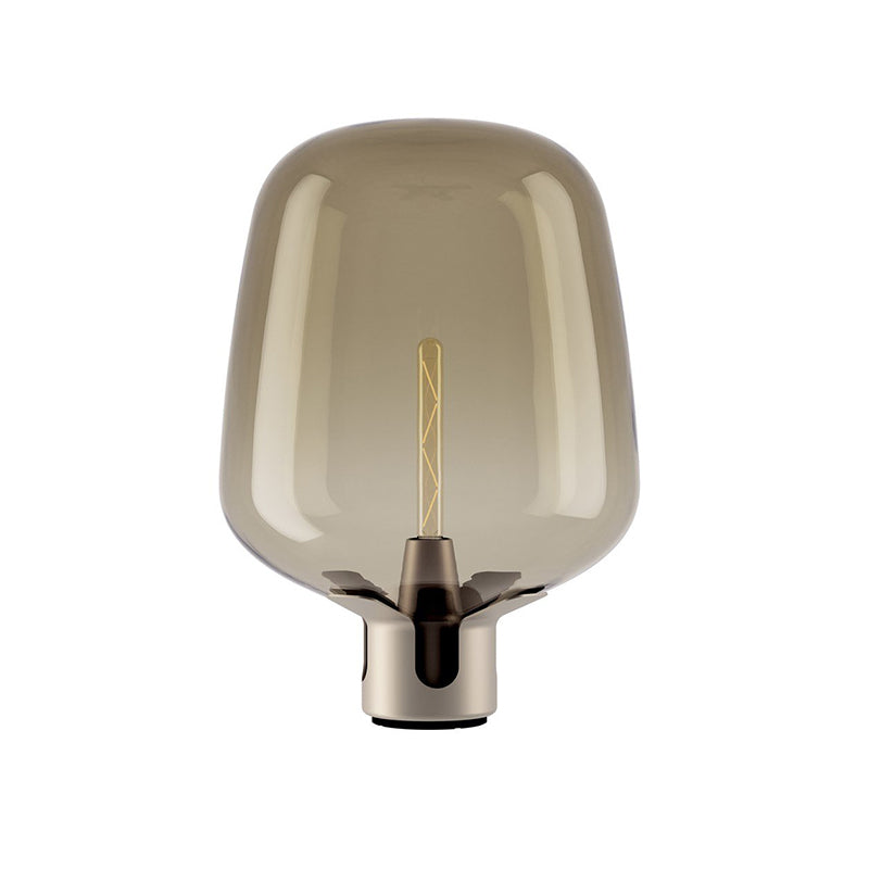 AuroraGlass Elegant Table Lamp With Warm LED Ambient Glow