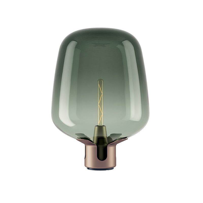 AuroraGlass Elegant Table Lamp With Warm LED Ambient Glow