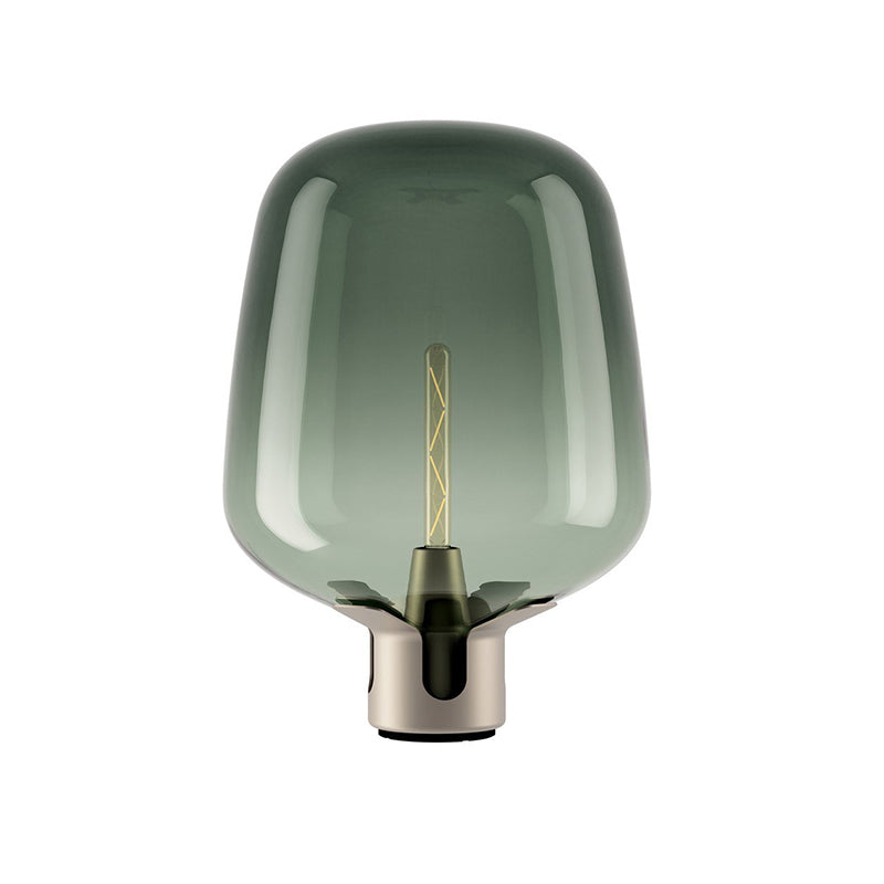 AuroraGlass Elegant Table Lamp With Warm LED Ambient Glow