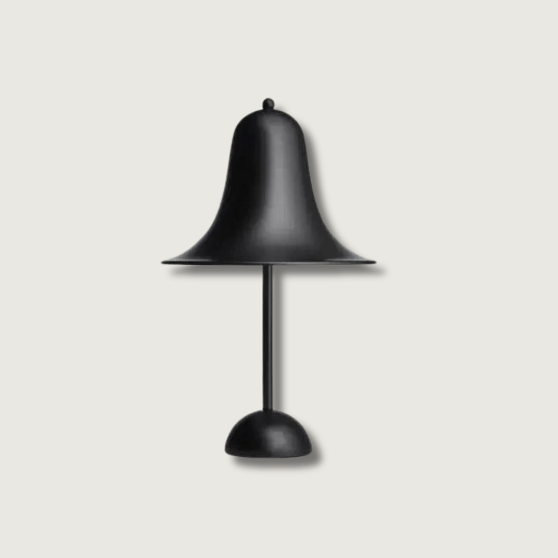 LumaCove | Rechargeable Touch Table Lamp, Brushed Metal
