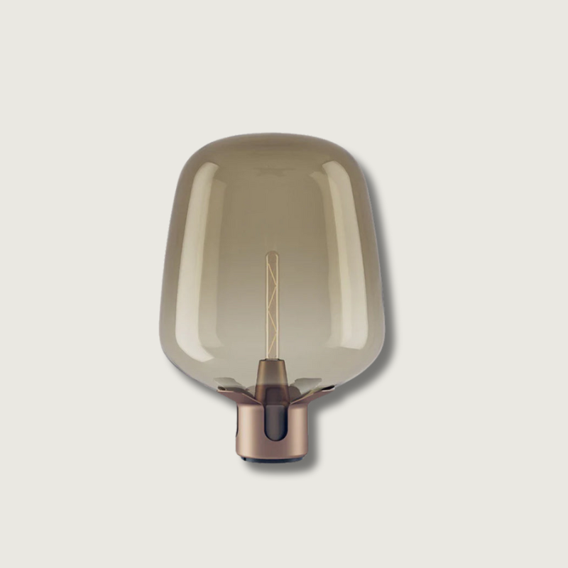 AuroraGlass Elegant Table Lamp With Warm LED Ambient Glow