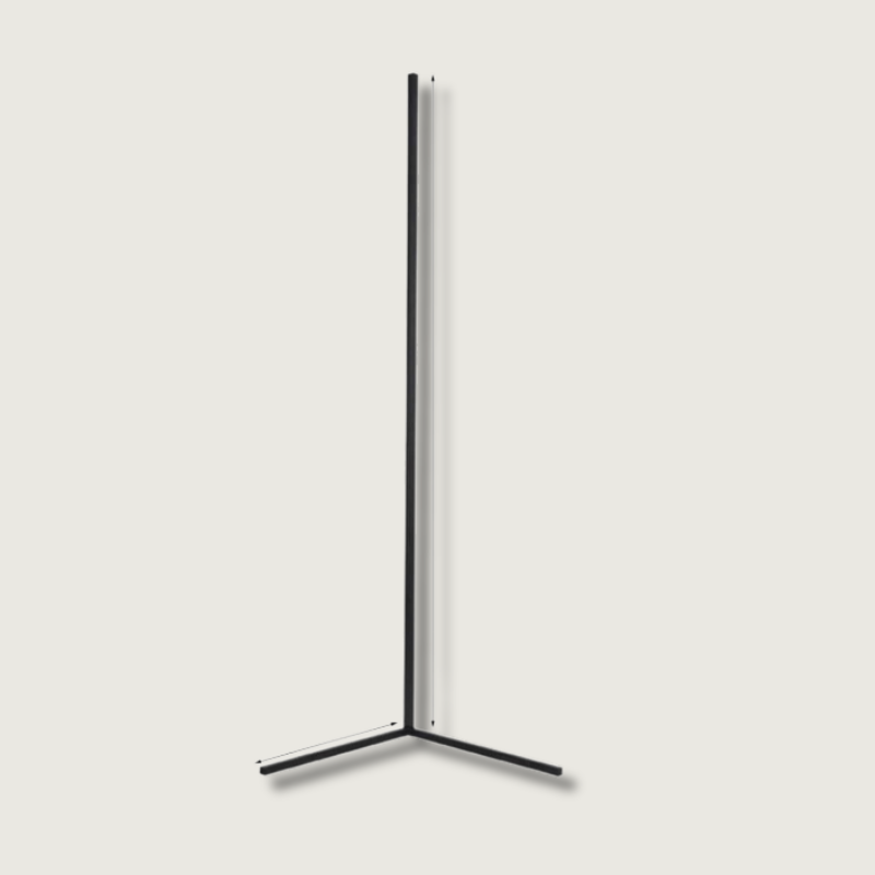 LumaEdge RGB Corner Lamp In Sleek Aluminum Ambient Light