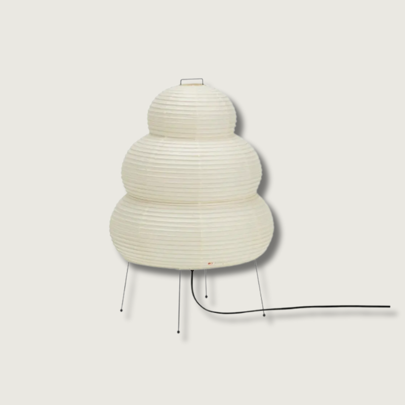 HinataGlow LED Japandi Rice Paper Desk Lamp With Soft Glow
