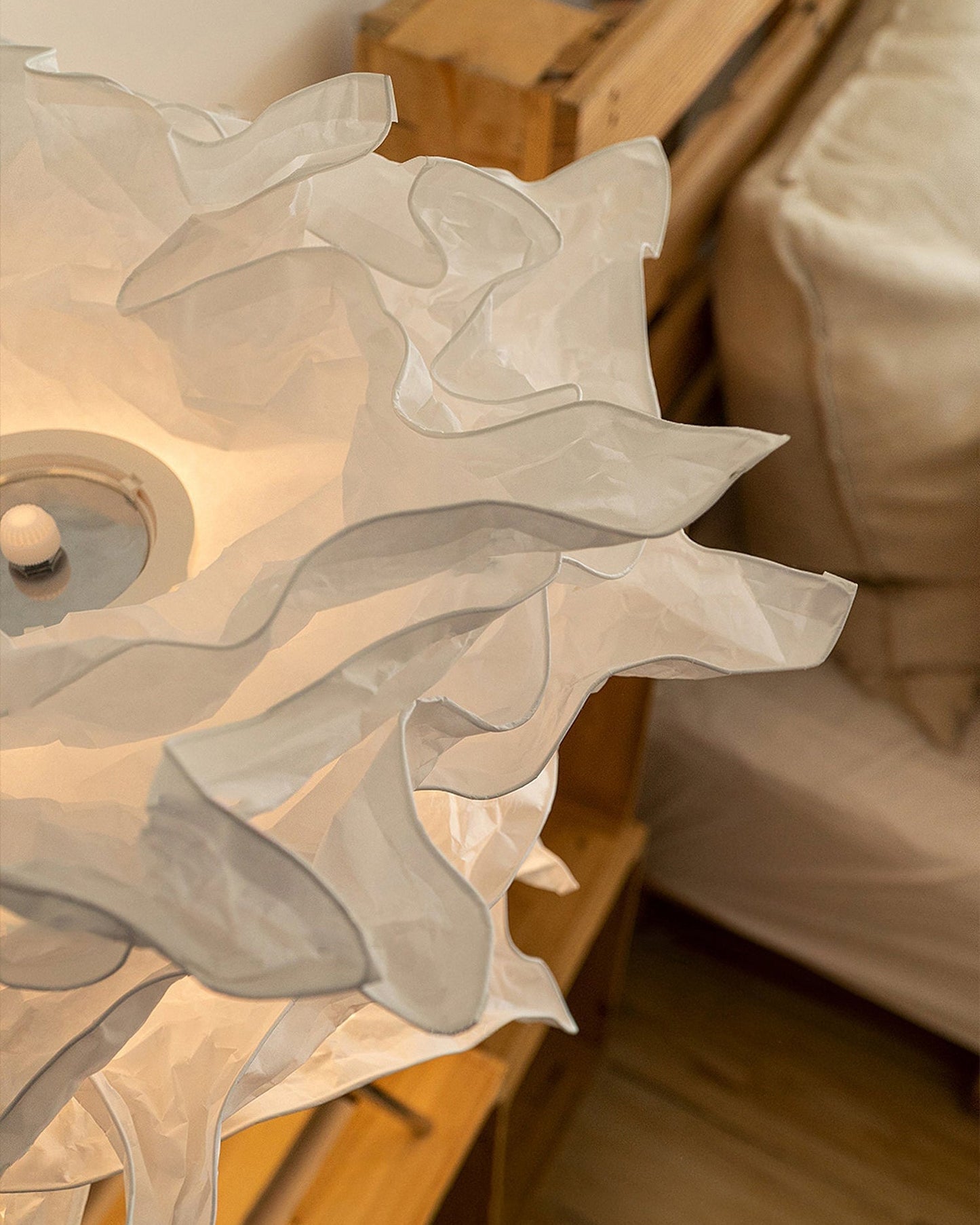 AeriaGlow | Cloud-Inspired Paper Art Table Lamp Soft Glow