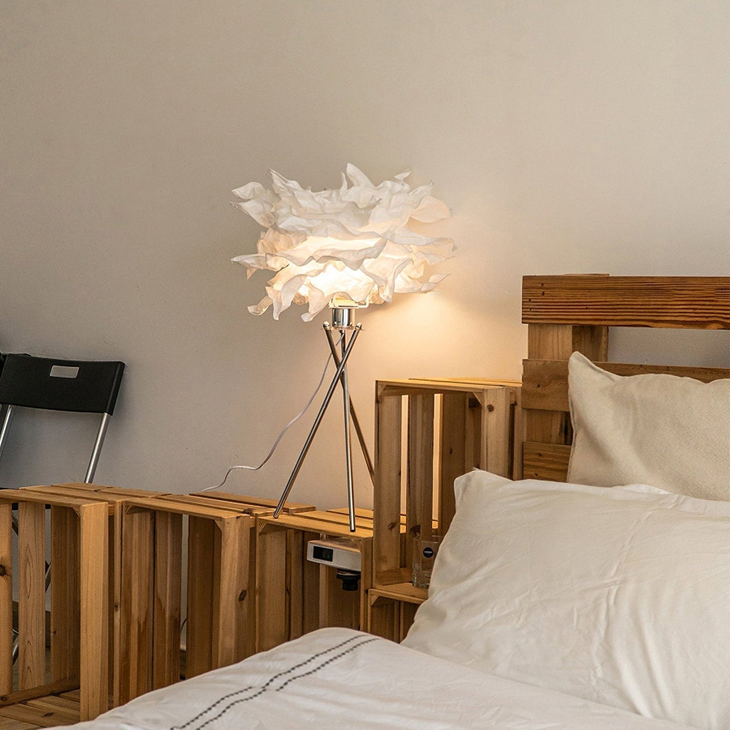AeriaGlow | Cloud-Inspired Paper Art Table Lamp Soft Glow