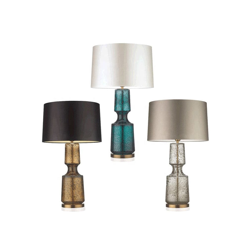 Aurelin Elegant Metal And Glass Table Lamp For Office