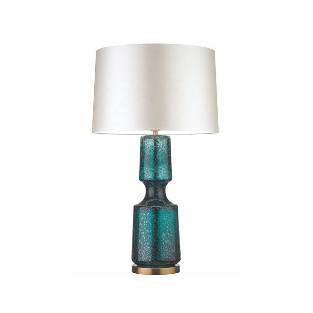 Aurelin Elegant Metal And Glass Table Lamp For Office