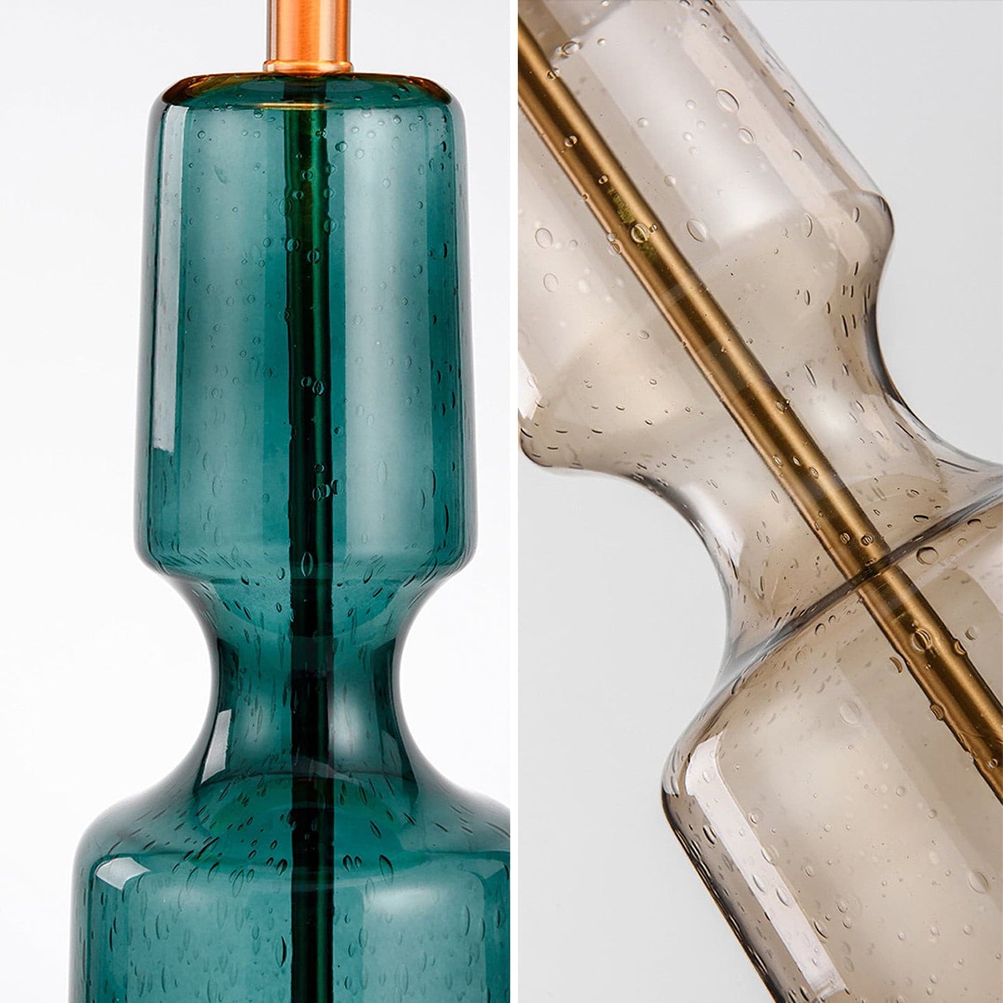 Aurelin Elegant Metal And Glass Table Lamp For Office