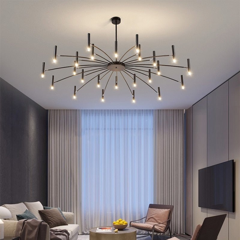 VernoGlow | Elegant Mid-Century Modern LED Chandelier