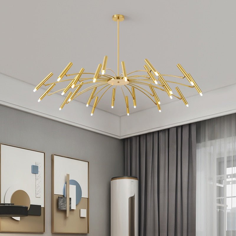 VernoGlow | Elegant Mid-Century Modern LED Chandelier