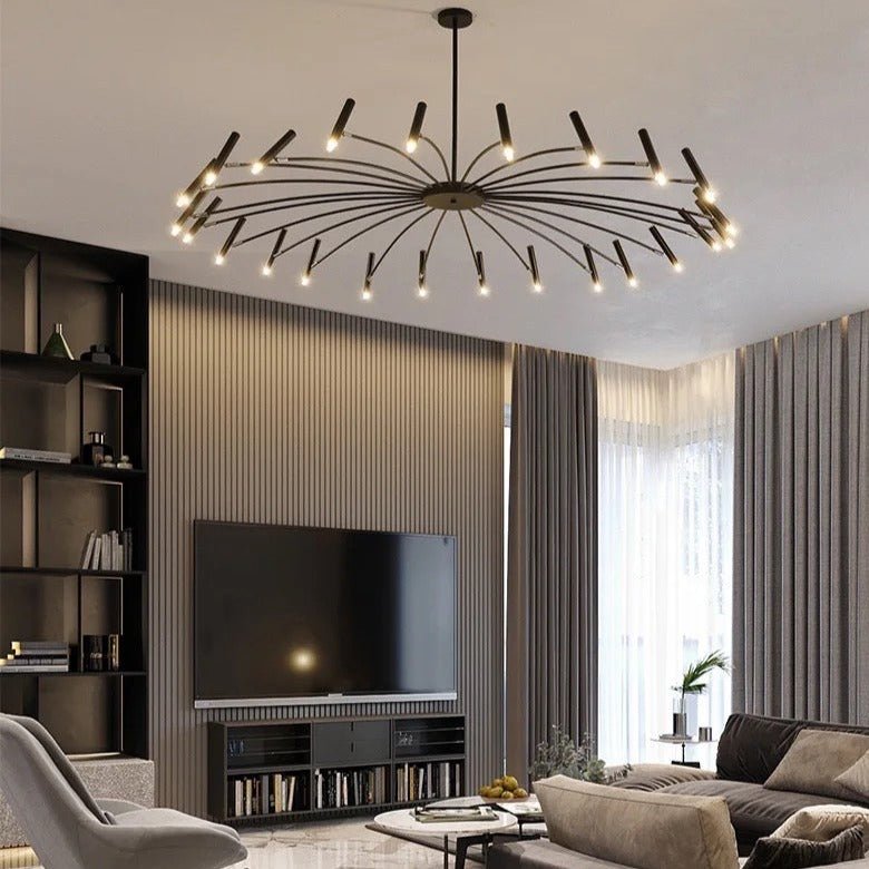 VernoGlow | Elegant Mid-Century Modern LED Chandelier