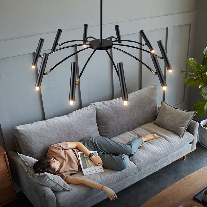 VernoGlow | Elegant Mid-Century Modern LED Chandelier