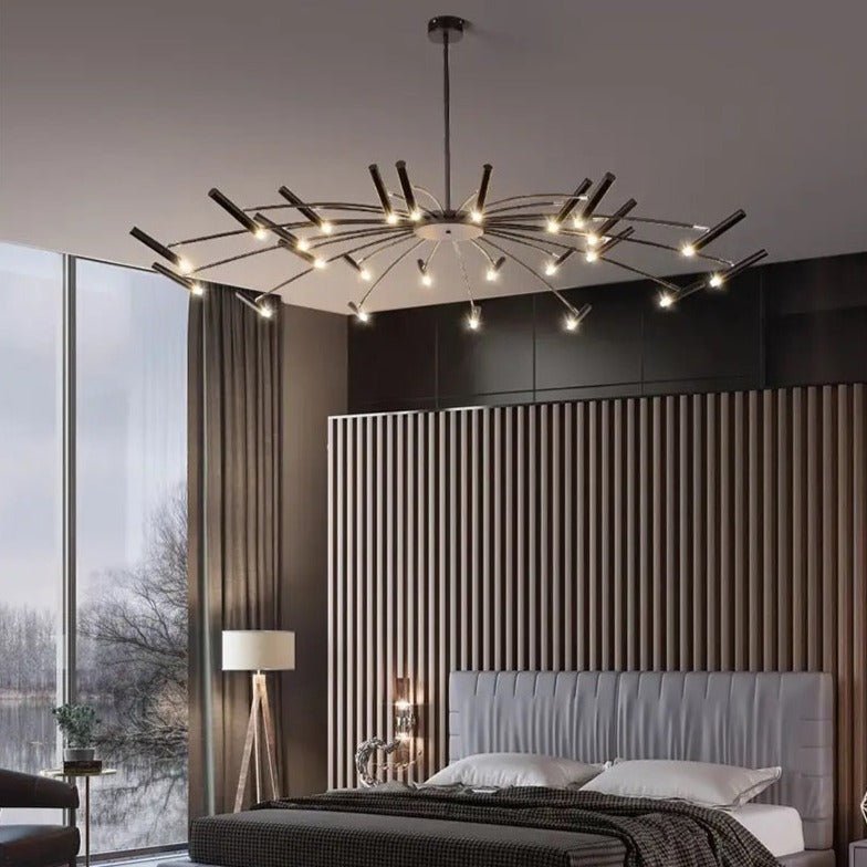 VernoGlow | Elegant Mid-Century Modern LED Chandelier