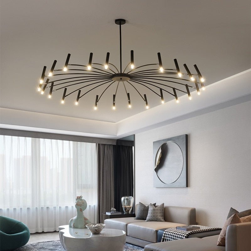 VernoGlow | Elegant Mid-Century Modern LED Chandelier
