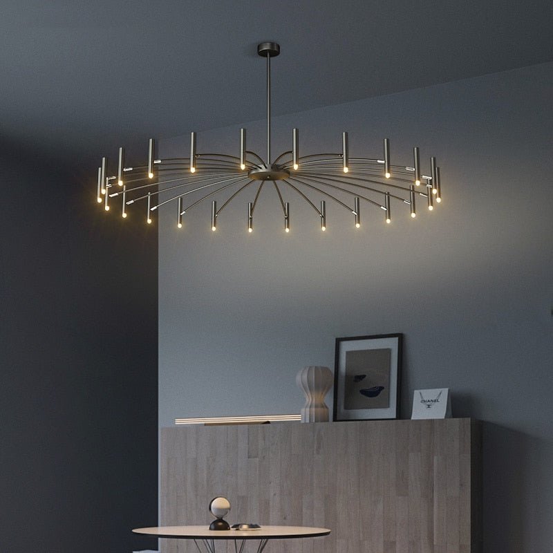 VernoGlow | Elegant Mid-Century Modern LED Chandelier