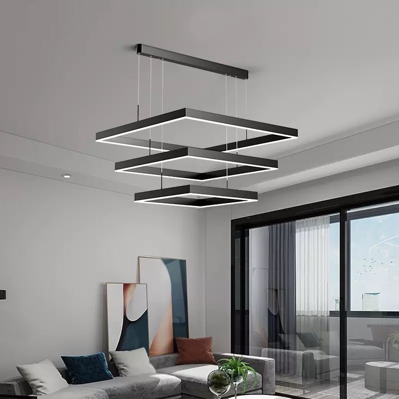 Celestra Sleek LED Dimmable Chandelier For Living Rooms