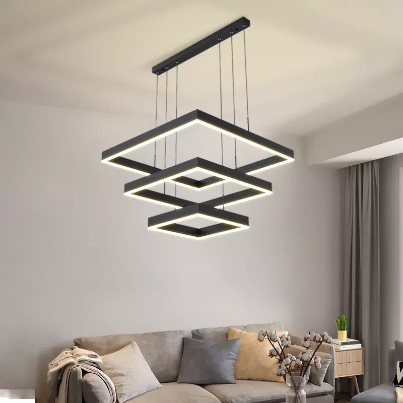 Celestra Sleek LED Dimmable Chandelier For Living Rooms