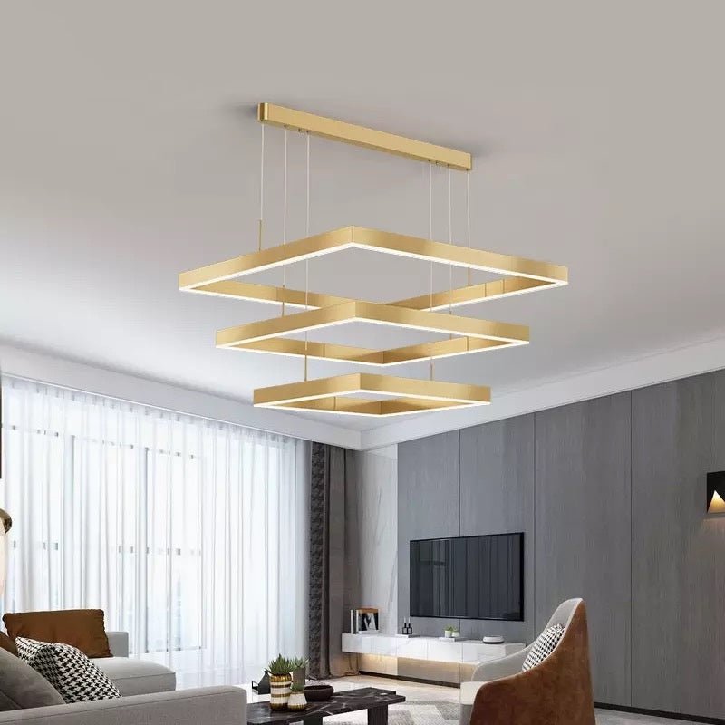 Celestra Sleek LED Dimmable Chandelier For Living Rooms