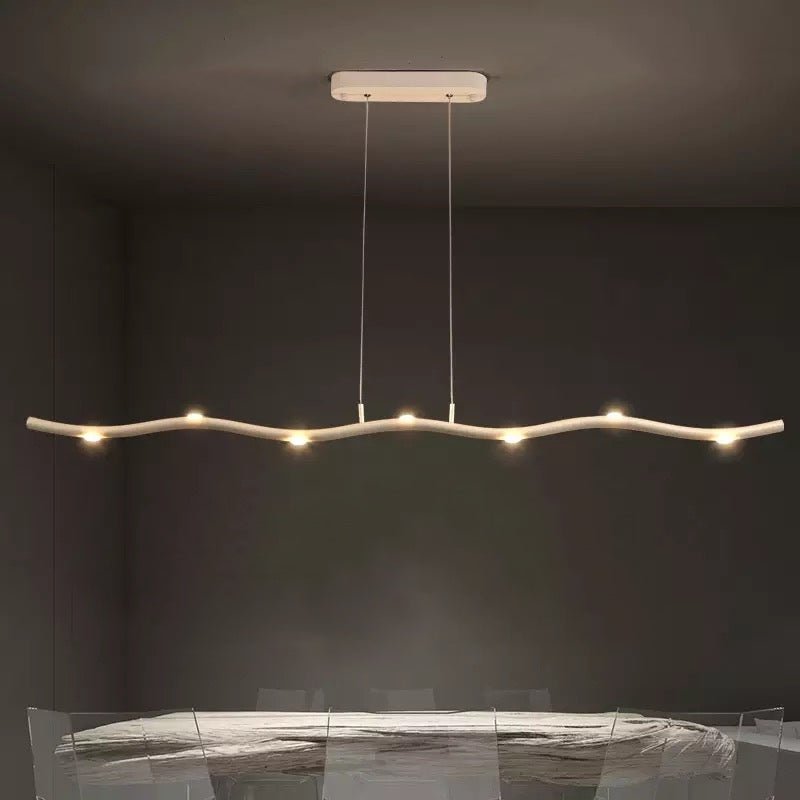 Novara Slim Linear LED Pendant Light for Kitchen Spaces