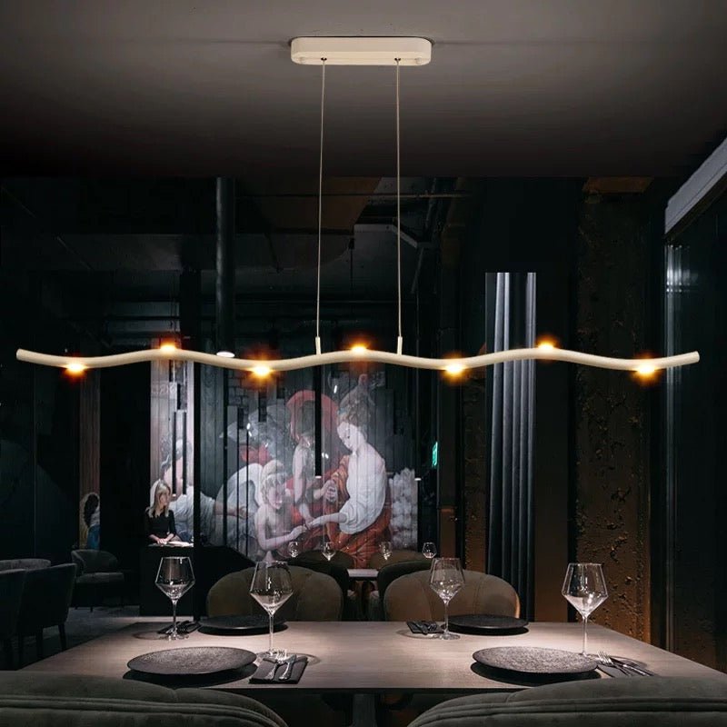 Novara Slim Linear LED Pendant Light for Kitchen Spaces