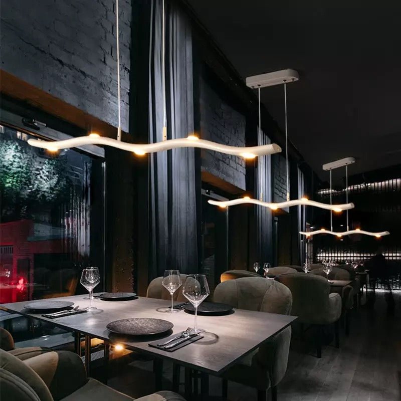 Novara Slim Linear LED Pendant Light for Kitchen Spaces