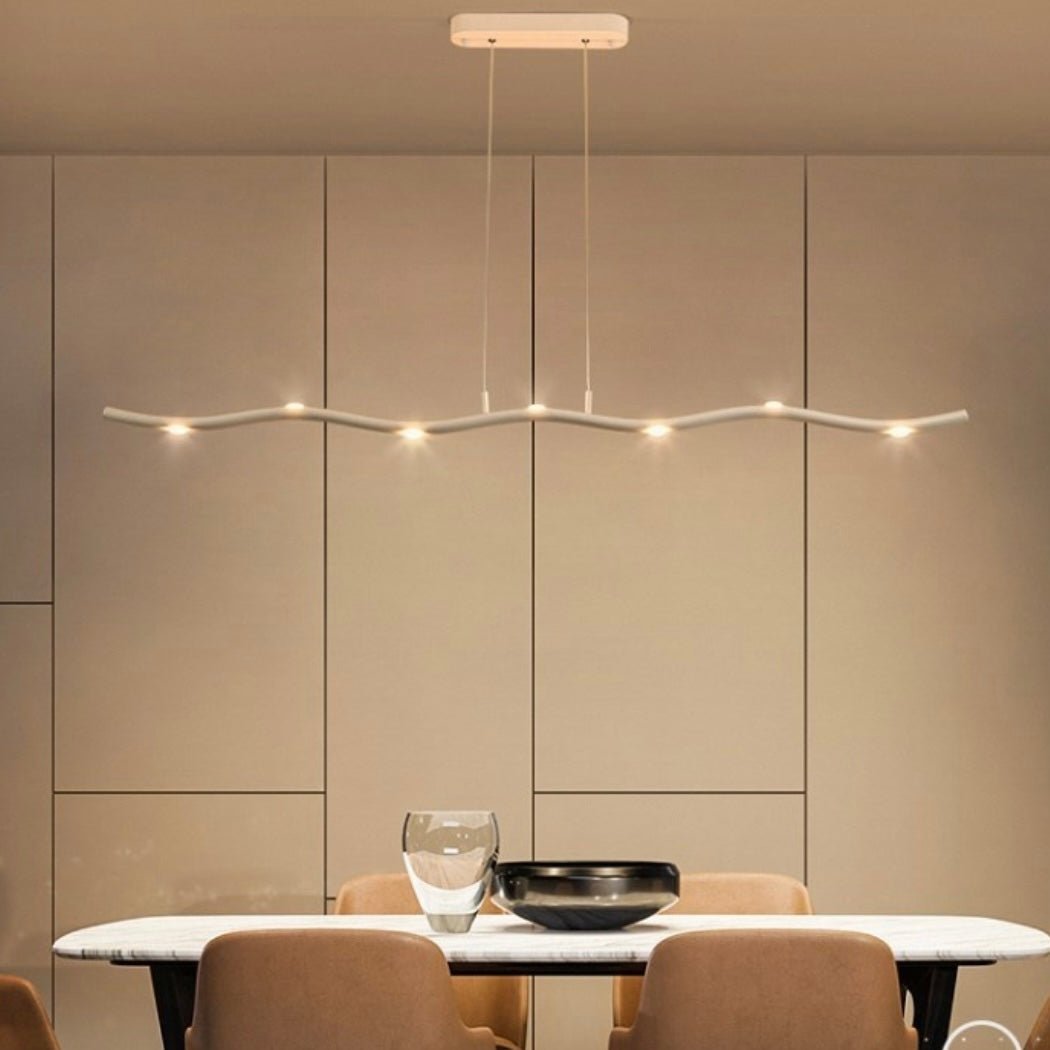 Novara Slim Linear LED Pendant Light for Kitchen Spaces