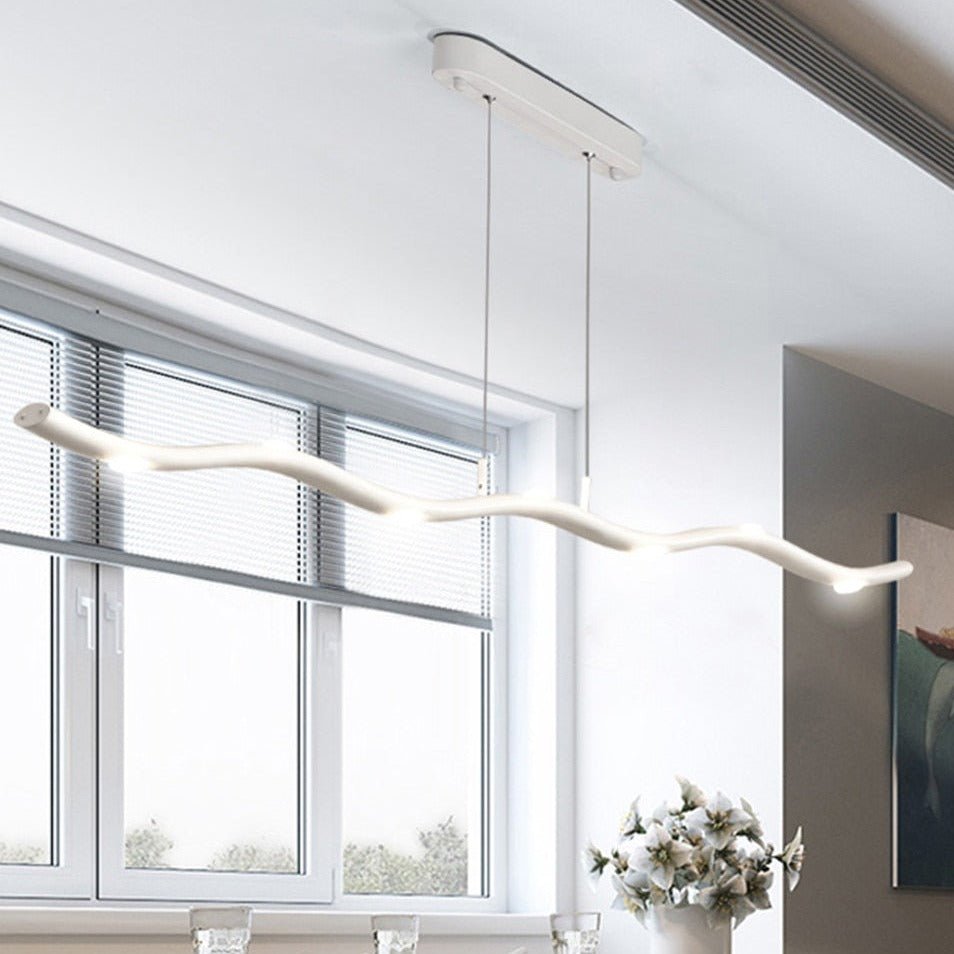 Novara Slim Linear LED Pendant Light for Kitchen Spaces