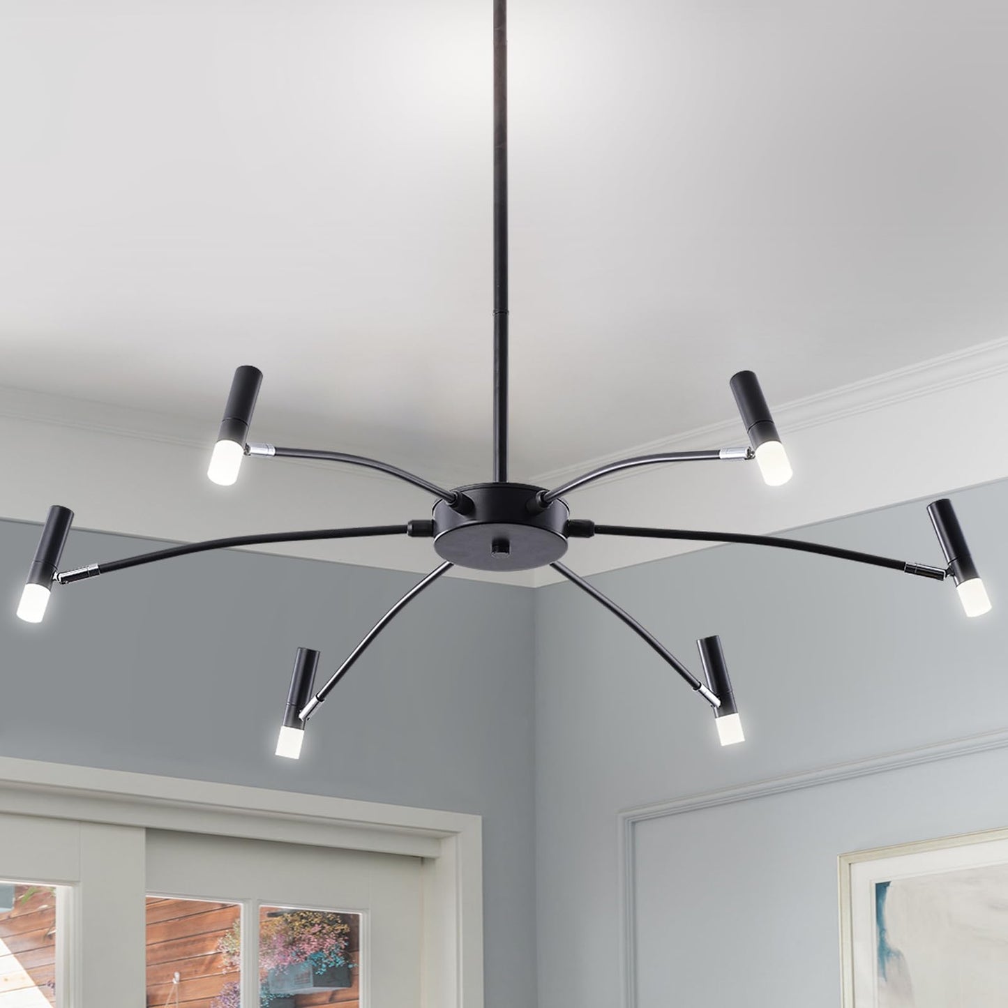 VernoGlow | Elegant Mid-Century Modern LED Chandelier