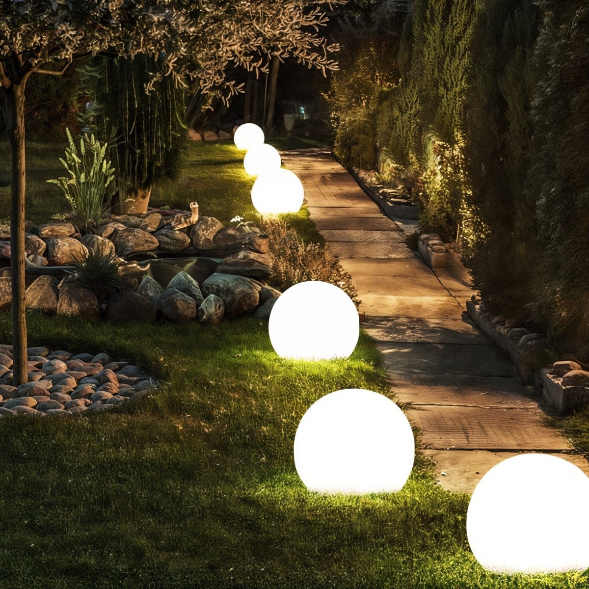 SylvGlow | Portable Rechargeable Color-Changing Garden Lamp