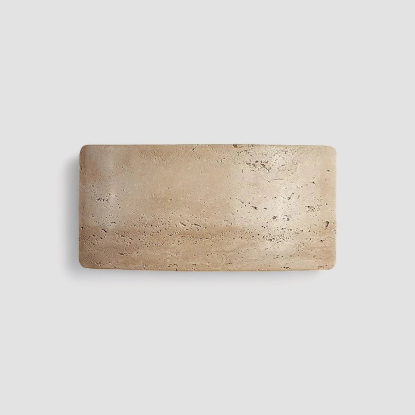 Lumenra | Contemporary Travertine And Glass Wall Light