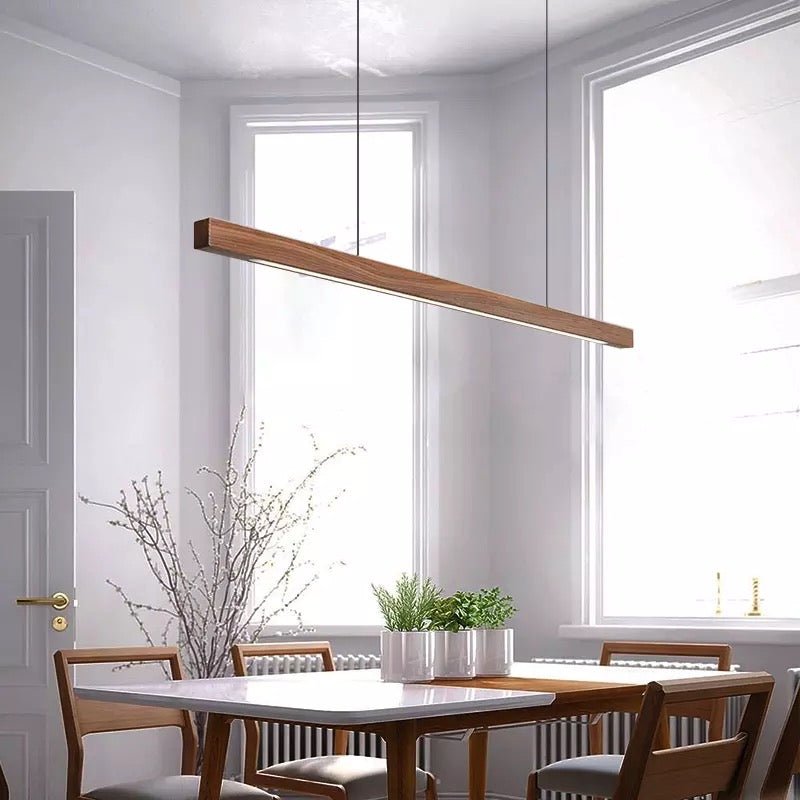 Sylvane | LED Wooden Pendant Light With Adjustable Height