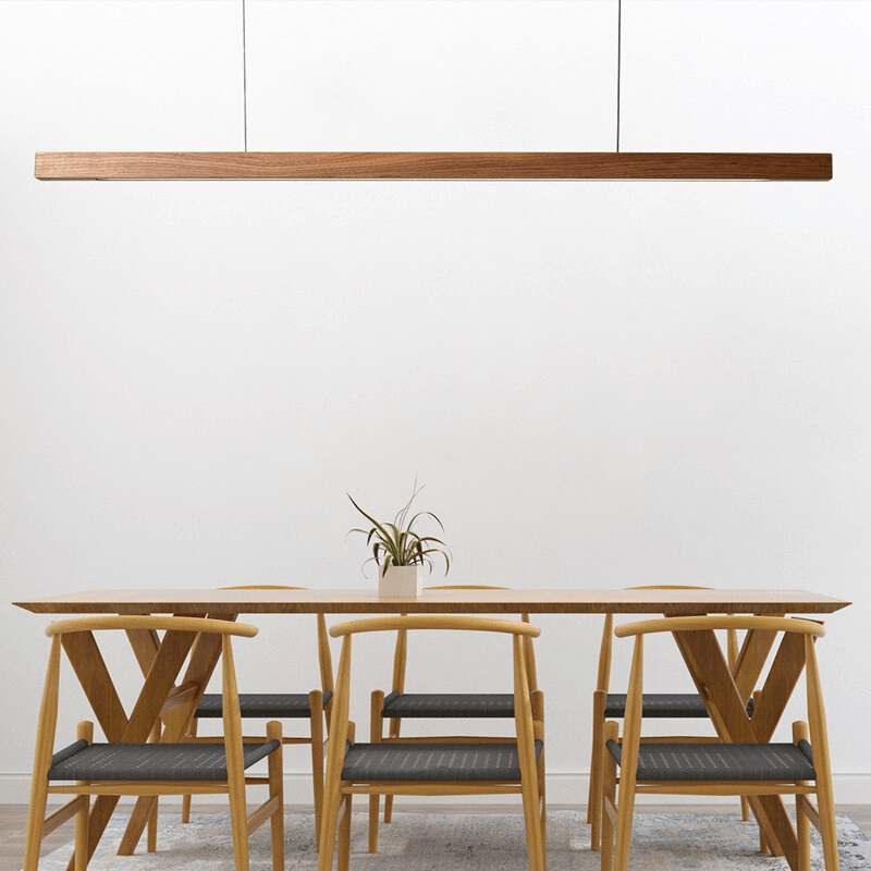Sylvane | LED Wooden Pendant Light With Adjustable Height