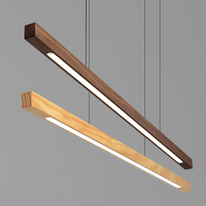 Sylvane | LED Wooden Pendant Light With Adjustable Height
