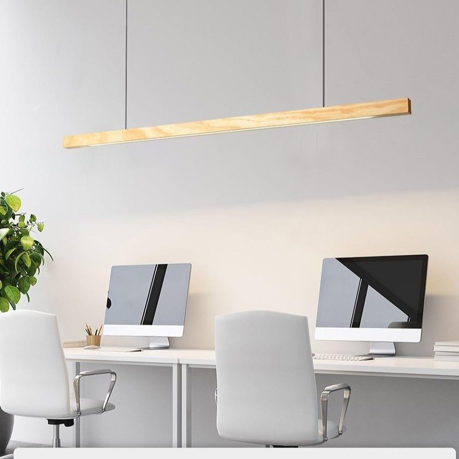 Sylvane | LED Wooden Pendant Light With Adjustable Height