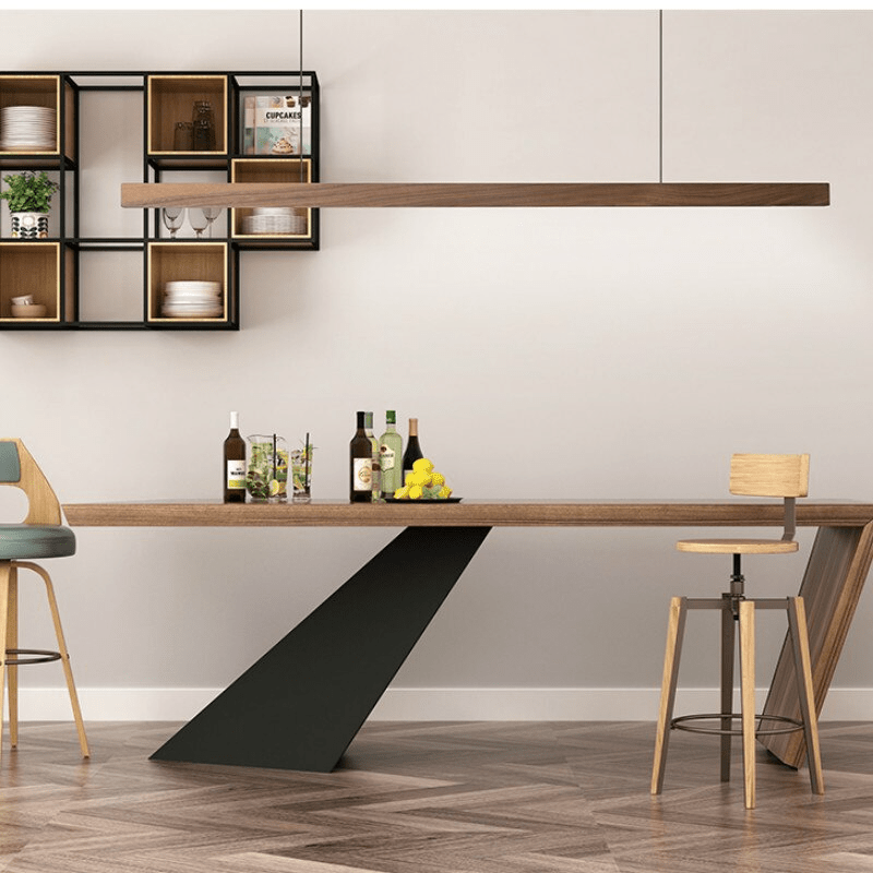 Sylvane | LED Wooden Pendant Light With Adjustable Height