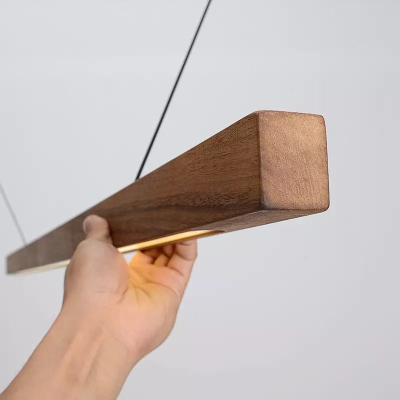 Sylvane | LED Wooden Pendant Light With Adjustable Height