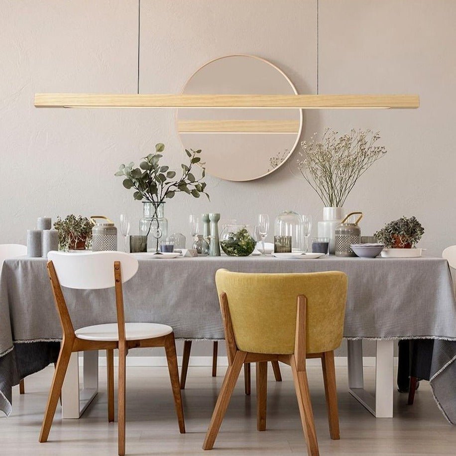 Sylvane | LED Wooden Pendant Light With Adjustable Height