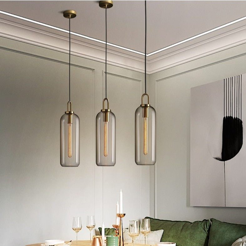 Aurielle | Sleek Glass Pendant Lamp For Modern Ambiance
