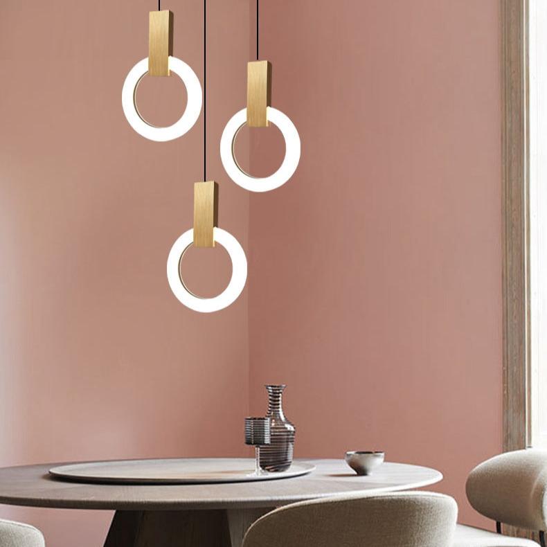 Liora Nordic LED Ring Pendant Light For Dining Room