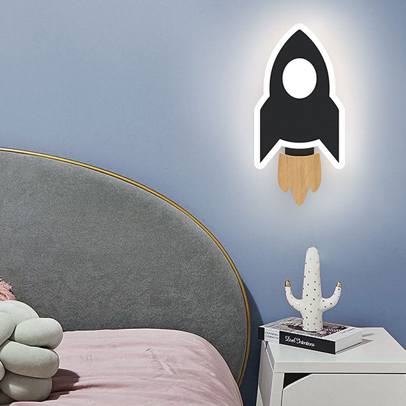 OrbitGlow | Mini Rocket LED Wall Light for Kids' Rooms