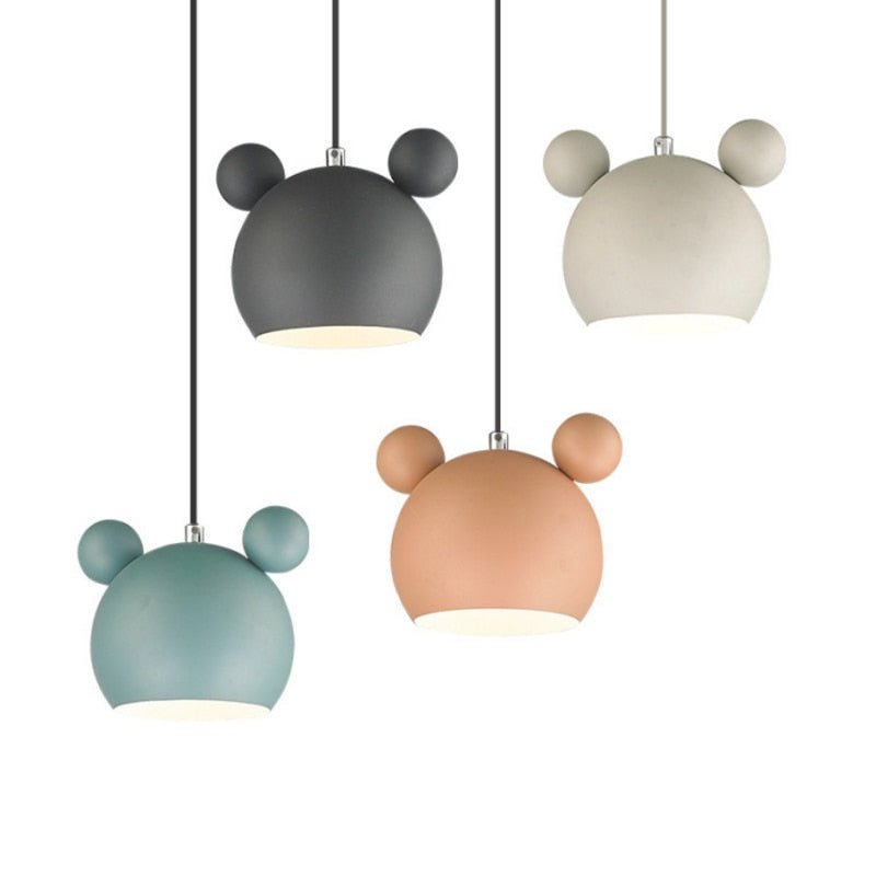 WhimsyGlow LED Mouse Ceiling Pendant Light For Kids