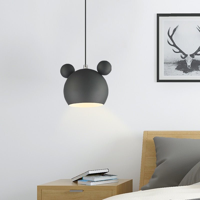 WhimsyGlow LED Mouse Ceiling Pendant Light For Kids